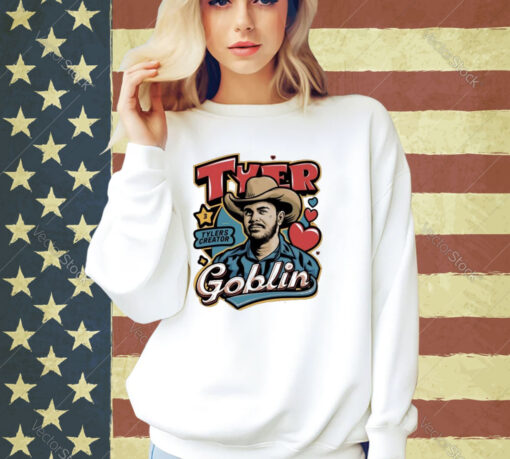 Official Tyer Tylers Creator Goblin Cowboys Heart T-shirt