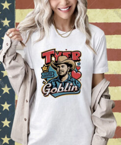 Official Tyer Tylers Creator Goblin Cowboys Heart T-shirt