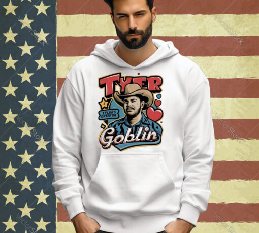 Official Tyer Tylers Creator Goblin Cowboys Heart T-shirt