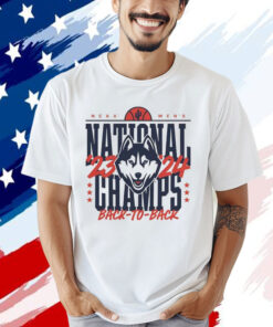 Official Uconn Huskies Homefield Back-to-back Ncaa Men’s Basketball National Champions T-Shirt