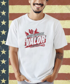 Official Utah Lacrosse Valor Logo T-shirt