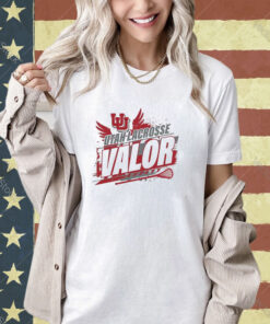 Official Utah Lacrosse Valor Logo T-shirt