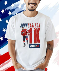 Official Washington Capitals John Carlson’s 1,000-game Carly1k T-shirt