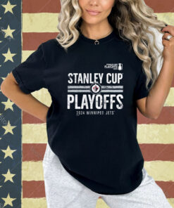 Official Winnipeg Jets 2024 Stanley Cup Playoffs Crossbar Tri-blend T-Shirt
