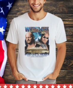 Official Wrestlemania 17 Stone Cold Vs The Rock April 1 2001 Houston Astrodome Designed By Game Changers T-shirt