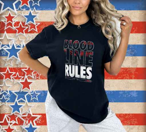 Official Wrestlemania 40 Bloodline Rules T-Shirt