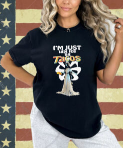 Official Zombie Woman With Taco I’m Just Here For The Tacos T-shirt