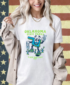 Oklahoma State Parks Earth Day 2024 T-Shirt