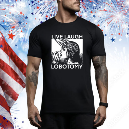 Punkwithacamera Live Laugh Lobotomy Spade Ink Hoodie Shirts