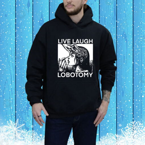 Punkwithacamera Live Laugh Lobotomy Spade Ink Hoodie Shirt