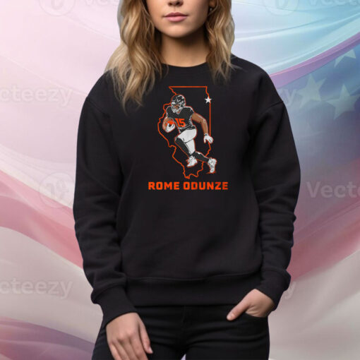 Rome Odunze: State Star Hoodie Shirts