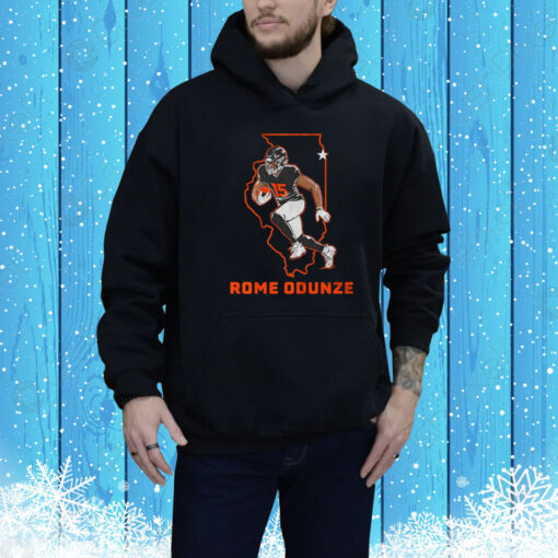 Rome Odunze: State Star Hoodie Shirt