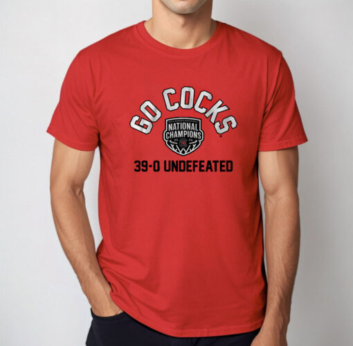 SOUTH CAROLINA WOMEN'S BASKETBALL: GO COCKS 2024 NATIONAL CHAMPIONS T-shirt