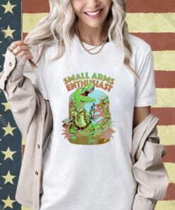 Small Arms Enthusiast Funny T-rex Dinosaur Gun T-Shirt