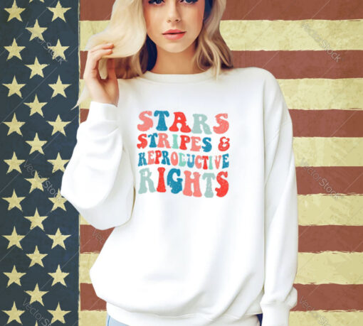 Stars Stripes Reproductive Rights Patriotic 4th Of July T-Shirt