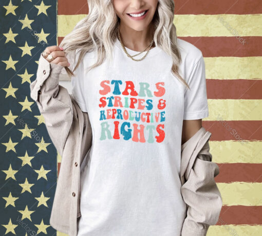 Stars Stripes Reproductive Rights Patriotic 4th Of July T-Shirt