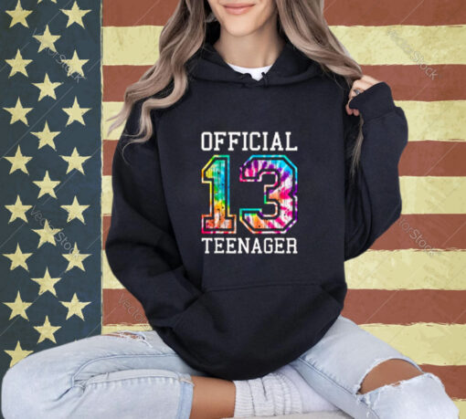 Tie Dye Official Teenager 13th Birthday Shirt For Girls Boys T-Shirt