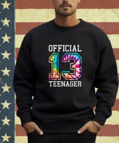 Tie Dye Official Teenager 13th Birthday Shirt For Girls Boys T-Shirt