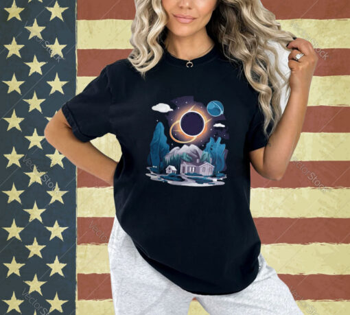 Total Solar Eclipse 2024 Shirt, Lunar Astronomy, Solar Eclipse Souvenir, April 8, 2024 T-shirt