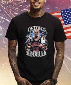 Dennis Rodman Bulls The King Of Rebounding And The Graphic T-Shirt