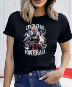 Dennis Rodman Bulls The King Of Rebounding And The Graphic T-Shirt