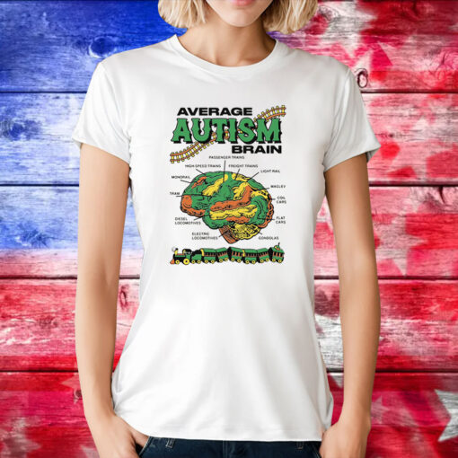 Average Autism Brain Hoodie Tee Shirt