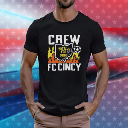 Battle For Ohio Crew and FC Cincy Tee Shirt