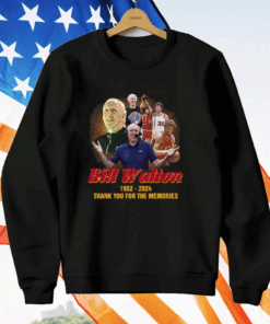 Bill Walton 1952 2024 Thank You For The Memories T-Shirt