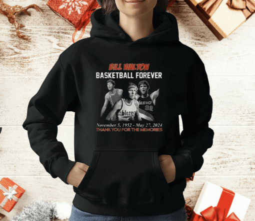 Bill Walton Basketball Forever 1952-2024 Thank You For The Memories T-Shirt