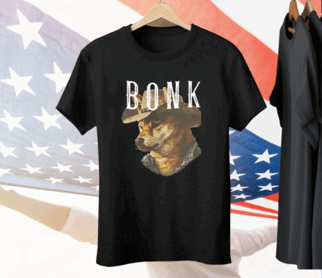 Bonk Cowboy Dog Tee  Shirt