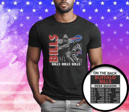 Buffalo Bills Schedule 2024 T-Shirt