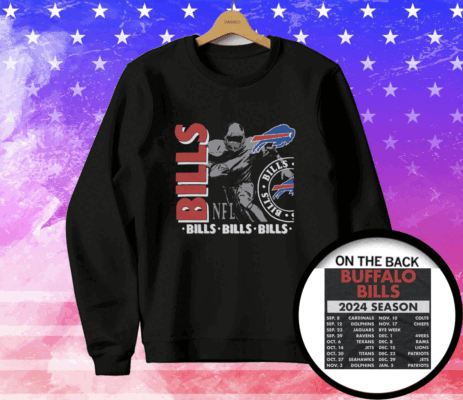 Buffalo Bills Schedule 2024 T-Shirt