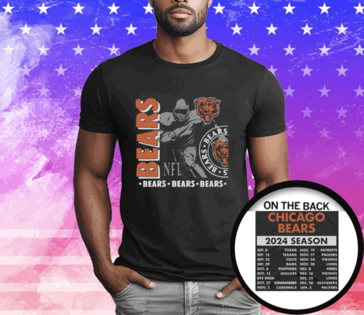 Chicago Bears Schedule 2024 T-Shirt