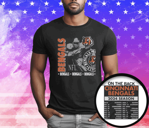 Cincinnati Bengals Schedule 2024 T-Shirt