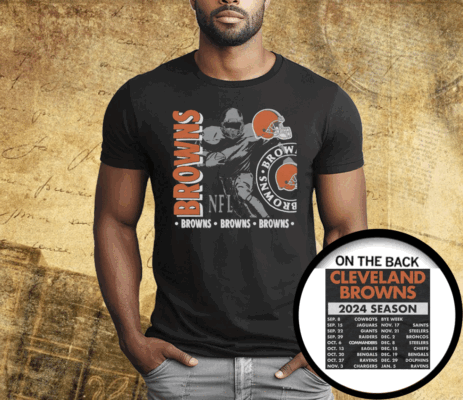 Cleveland Browns Schedule 2024 T-Shirt