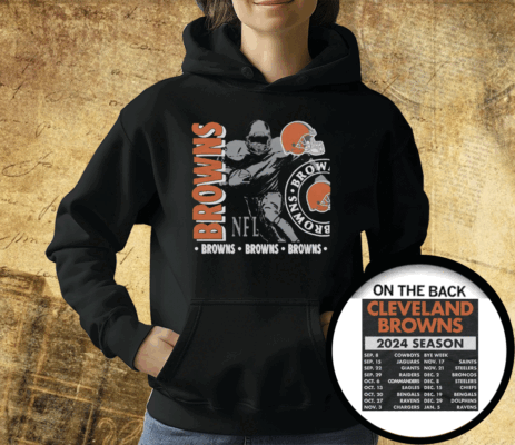 Cleveland Browns Schedule 2024 T-Shirt