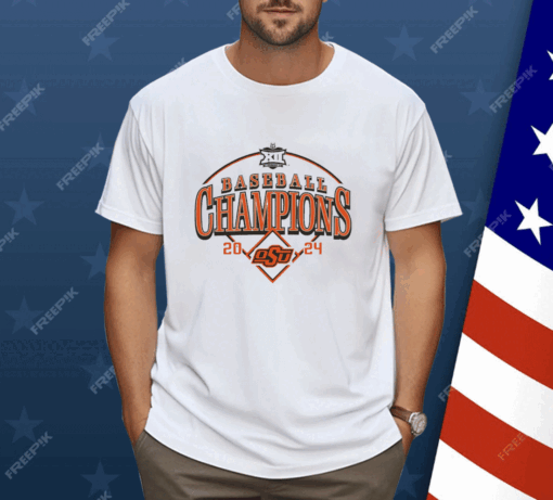 Cowboys 2024 Big 12 Baseball Conference Tournament Champions Curveball Break Shirt