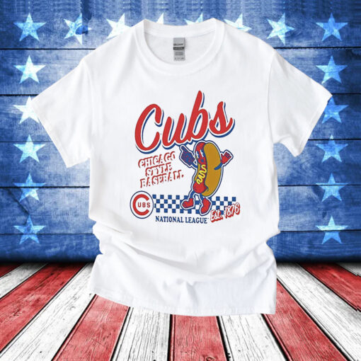 Cubs Mitchell And Ness Cooperstown Collection Food Concessions Tee Shirt