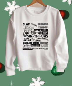 Cynthia Slam Poetry Shirt