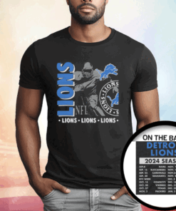 Detroit Lions Schedule 2024 T-Shirt