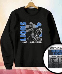 Detroit Lions Schedule 2024 T-Shirt