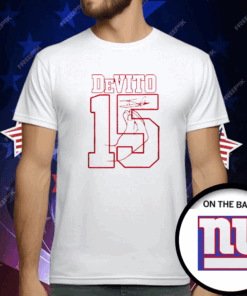 Giants-Tommy DeVito No 15 T-Shirt