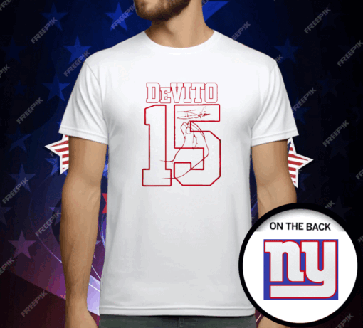 Giants-Tommy DeVito No 15 T-Shirt