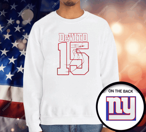 Giants-Tommy DeVito No 15 T-Shirt