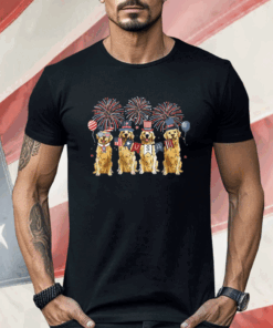 Golden Retriever 4th Of July Patriotic Shirt