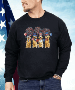 Golden Retriever 4th Of July Patriotic Shirt