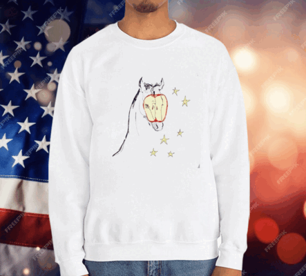 Horse Girl Apple T-Shirt