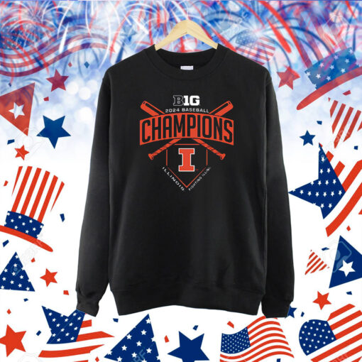 Illinois Fighting Illini 2024 Big Ten Baseball Regular Season Champions Shirt