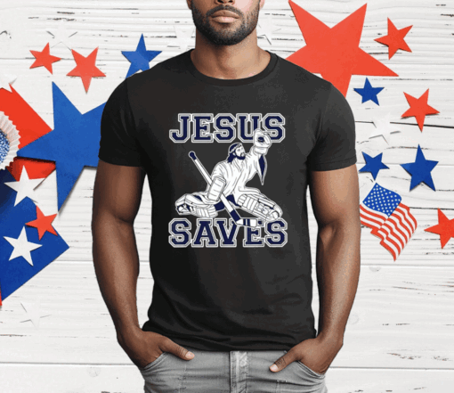 Jesus Saves Hockey T-Shirt