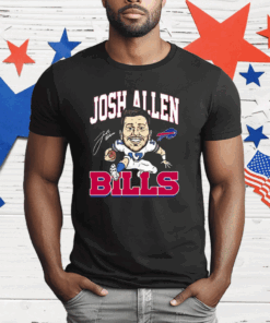 Josh Allen 17 Buffalo Bills Signature T-Shirt